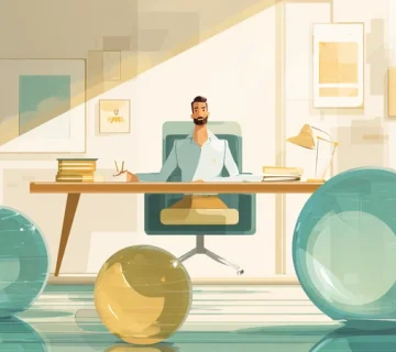 مدیر ایرانی آرام در دفتر مدرن؛ نماد تعادل کار و زندگی و مدیریت بدون فرسودگی با تاکید بر سلامت روان مدیر و رشد پایدار سازمان