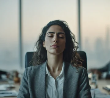 مدیر ایرانی در جلسه بحرانی با رهبری آرام و ذهن‌آگاهی مدیریتی؛ تمرکز عمیق برای تصمیم‌گیری در شرایط پرتنش و مدیریت استرس مدیران