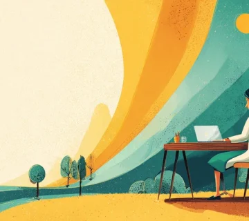 مدیر ایرانی در حال استراحت فعال و ذهن‌آگاه، با تعادل زندگی و کار برای افزایش بهره‌وری