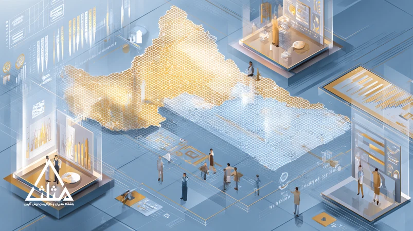 تصویر داشبورد داده‌محور برای پیش‌بینی روندهای اقتصادی ایران در سال آینده با نقشهٔ ایران، نمودار ارز، تورم و اشتغال؛ ویژهٔ مدیران تصمیم‌ساز
