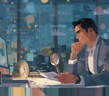 تصویر مدیر ایرانی که بین سرعت و دقت در استخدام تعادل برقرار می‌کند؛ مقایسهٔ استخدام درست در برابر استخدام سریع با حس تحلیلی و حرفه‌ای