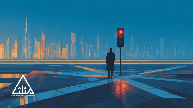 مدیر ایرانی در تقاطع ده تصمیم مالی اشتباه با نمودار جریان نقدی، ریسک مالی و شاخص‌های رشد پایدار کسب‌وکار