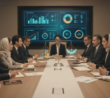 جلسه مدیران در حال بررسی بودجه‌ریزی هوشمند و کنترل هزینه بدون تضعیف مزیت رقابتی