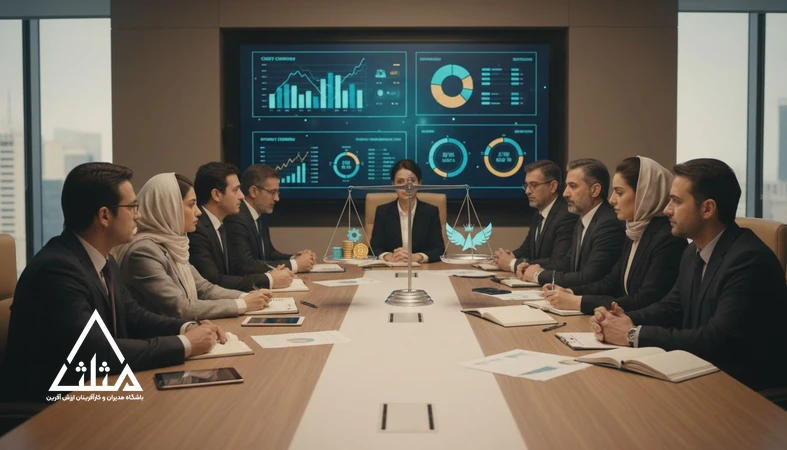 جلسه مدیران در حال بررسی بودجه‌ریزی هوشمند و کنترل هزینه بدون تضعیف مزیت رقابتی