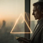 الهام روزانه مدیران در دفتر کاری مدرن با مدیر ایرانی در حال نوشتن جملات الهام‌بخش و برنامه‌ریزی روز