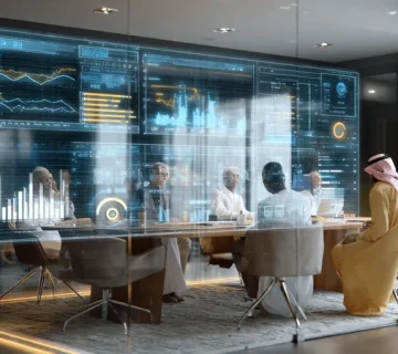 Iranian managers analyzing business dashboards and KPIs to turn raw data into managerial insight and better decisions