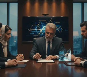 جلسه مدیران در شرایط بحران برای تصمیم گیری آگاهانه و به تعویق انداختن تصمیم های عجولانه