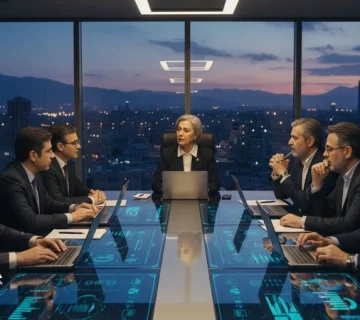 جلسه مدیران درباره تحول دیجیتال با تمرکز بر نقش رهبری و تصمیم‌سازی در کنار ابزارهای فناوری