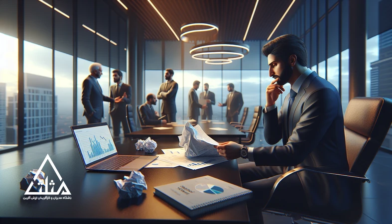 مدیران و کارآفرینان در جلسه تحلیل شکست در کارآفرینی و بررسی اشتباهات رایج برای تبدیل شکست به تجربه
