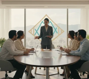 مقایسه مدیر الهام‌بخش با مدیر دستوری در جلسه کاری؛ تمرکز بر رهبری تیم، اعتماد و همکاری حرفه‌ای