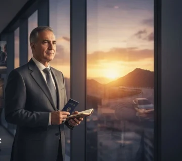 مدیر ایرانی در حال تأمل درباره تجربه‌های زیسته بیرون از کار (سفر و شکست) و اثر آن بر بلوغ مدیریتی و تصمیم‌گیری