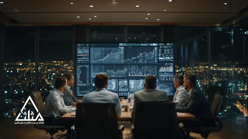 مدیران ایرانی در حال بودجه‌ریزی هوشمند و تحلیل هزینه‌ها بدون افت کیفیت عملیات در یک جلسه حرفه‌ای