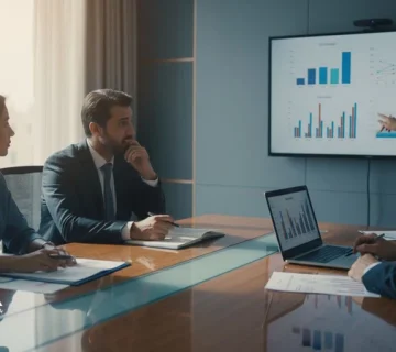 جلسه ارزیابی عملکرد مدیران در سازمان با فرم‌ها و نمودارهای KPI؛ تصویر مفهومی از بی‌اثر شدن ارزیابی عملکرد