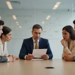 جلسه مدیریتی درباره طراحی سیستم پاداش منصفانه و اثر پاداش اشتباه بر انگیزه کارکنان