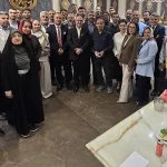 تصویر گروهی مدیران و کارآفرینان حاضر در سومین دورهمی میز مدیران مثلث